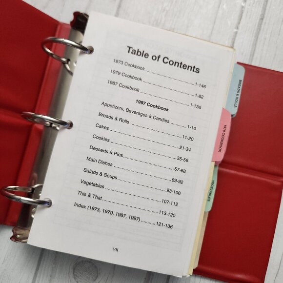 Vintage Faith Evangelical Luthrern Church The New and Old Cookbooks Binder 62-97 - Picture 4 of 14